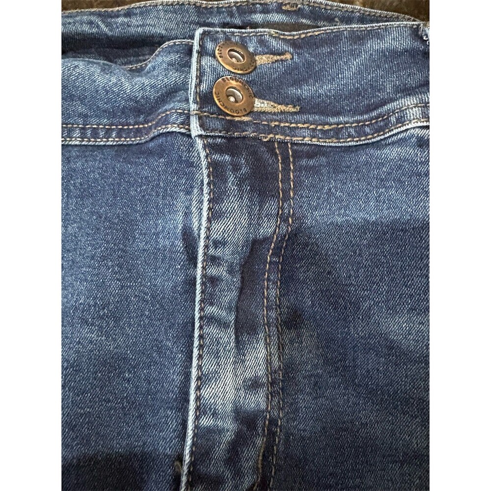 BloomChic Jeans Womens Size 18 Blue Denim Capri High Rise Stretch 21 - Picture 6 of 7